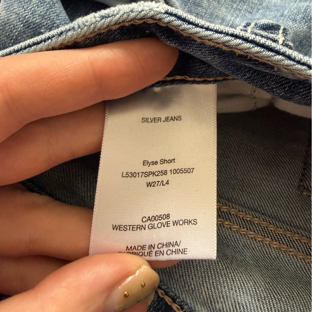 Silver Jeans Co Vintage Jean Shorts Y2K W27 US 4 - Picture 4 of 5